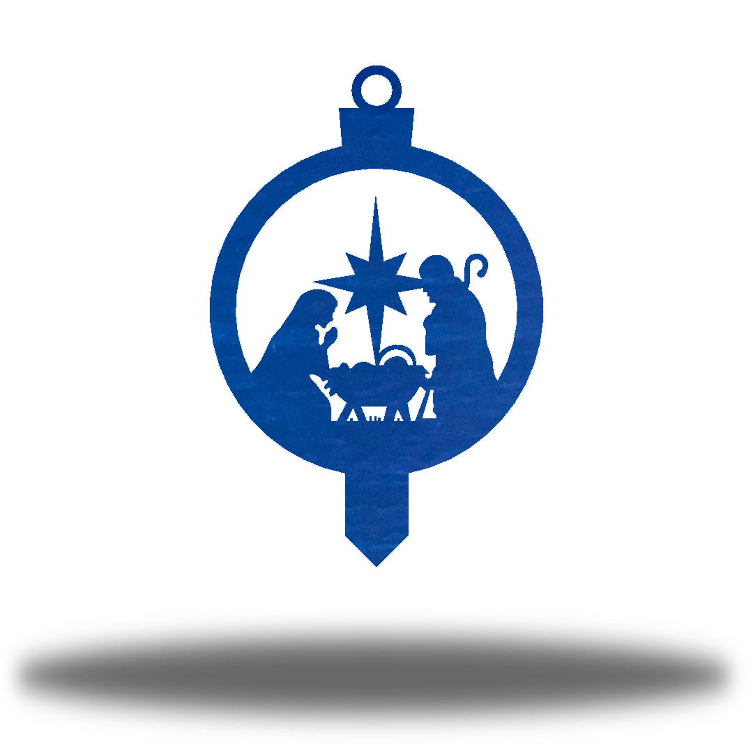 Riverside Designs-Nativity Scene Ornament Stake-Metal Wall Art Décor