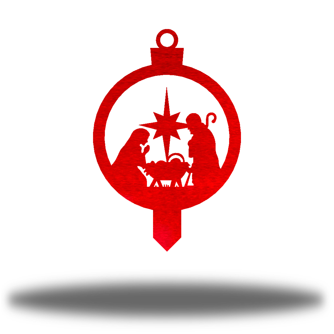 Riverside Designs-Nativity Scene Ornament Stake-Metal Wall Art Décor