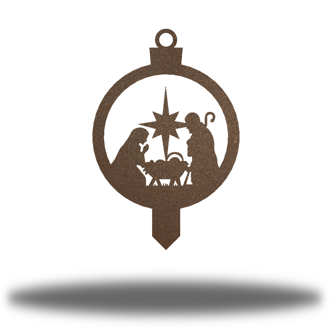 Riverside Designs-Nativity Scene Ornament Stake-Metal Wall Art Décor
