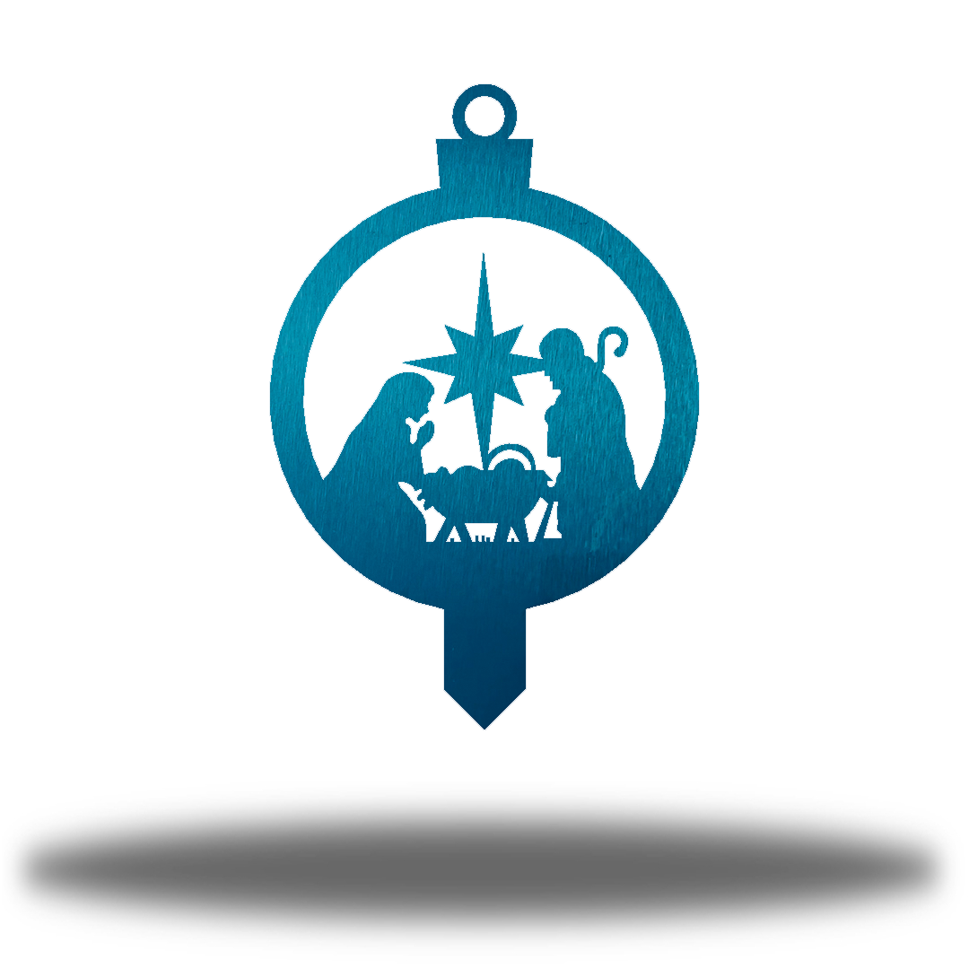 Riverside Designs-Nativity Scene Ornament Stake-Metal Wall Art Décor