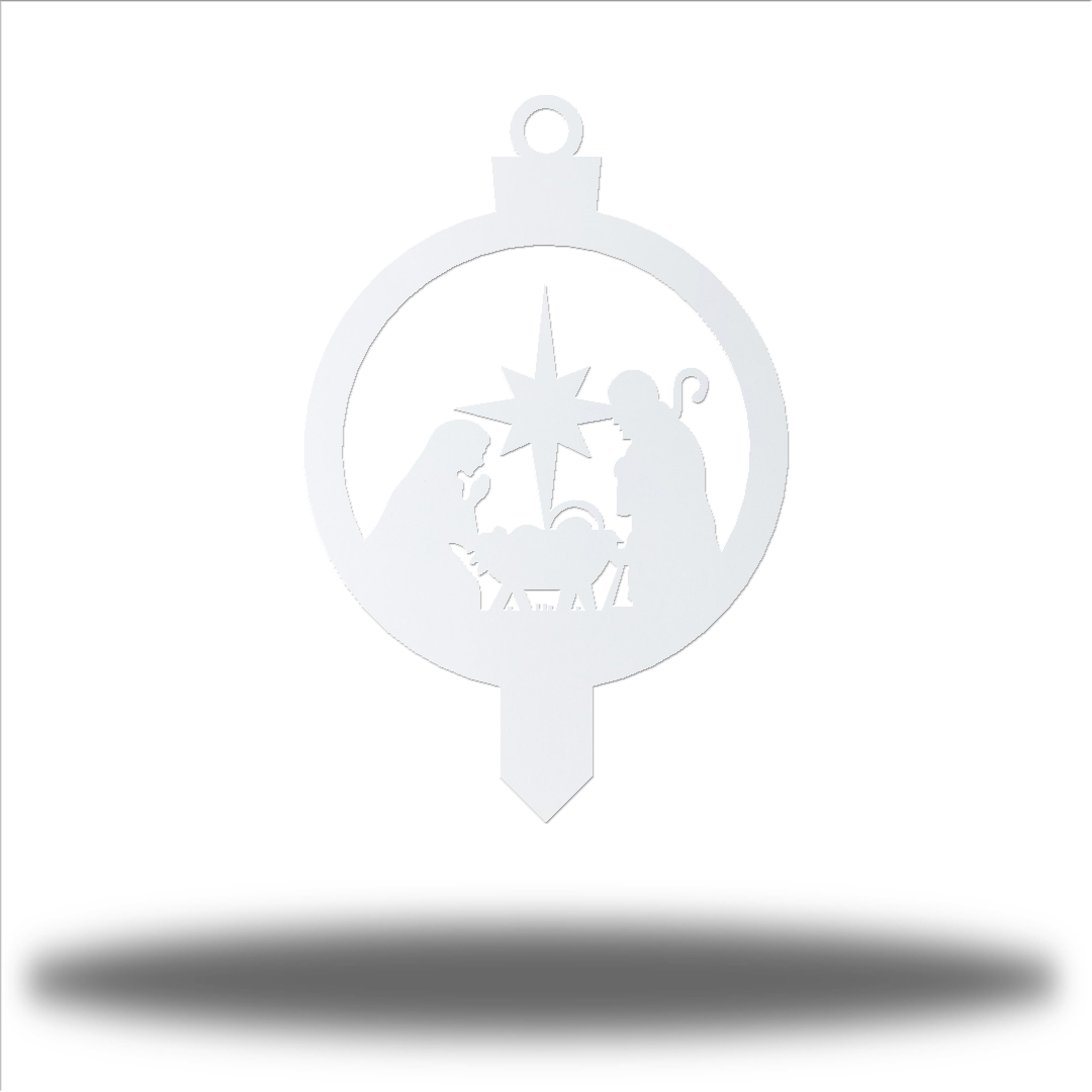 Riverside Designs-Nativity Scene Ornament Stake-Metal Wall Art Décor