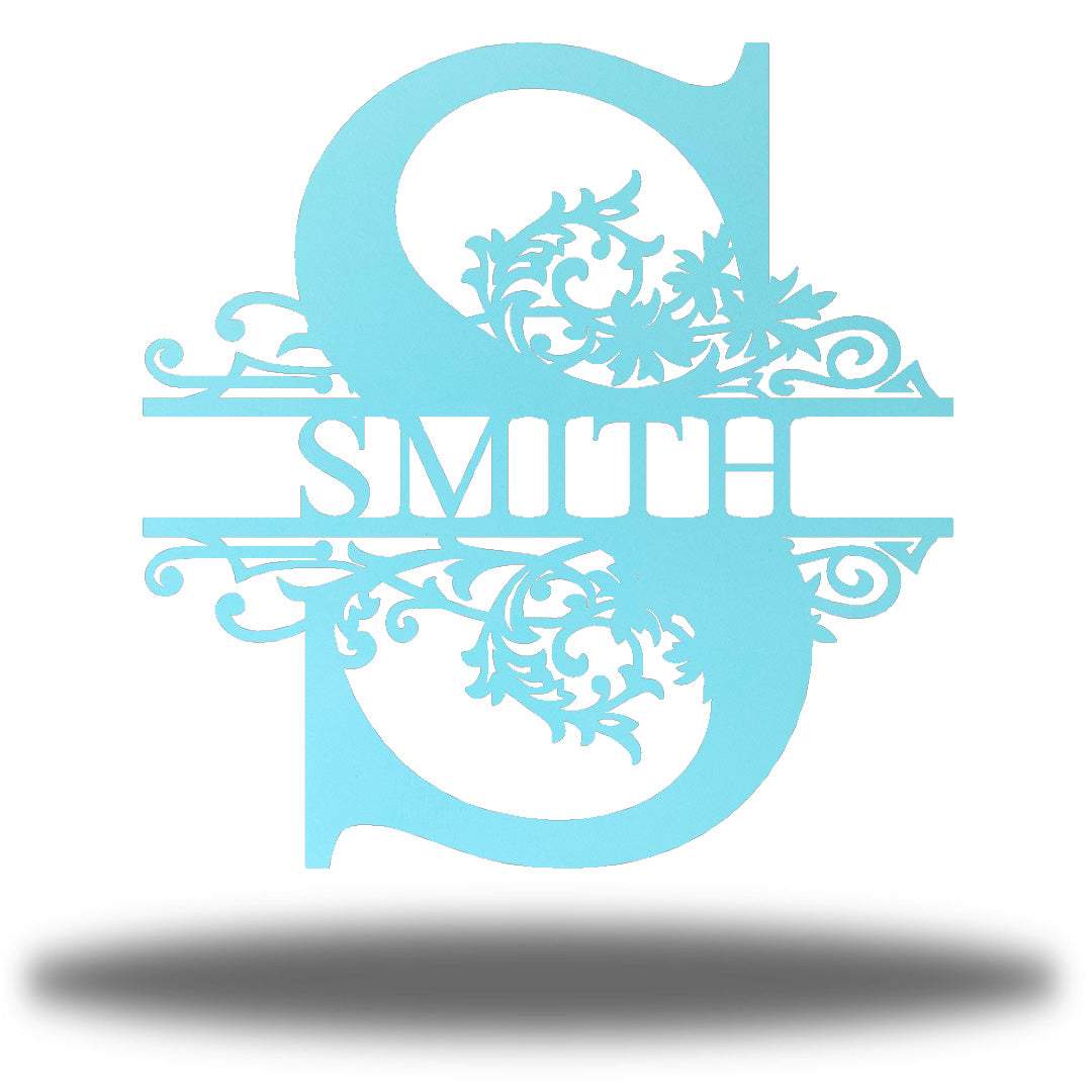 Riverside Designs-Ornamental Split Letter Monogram-Metal Wall Art Décor