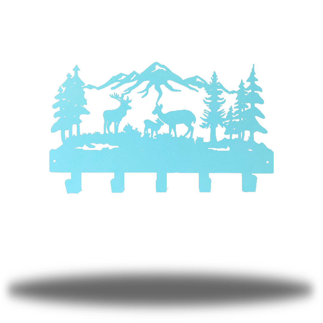 Riverside Designs-Deer Scene Wall Hanger-Metal Wall Art Décor