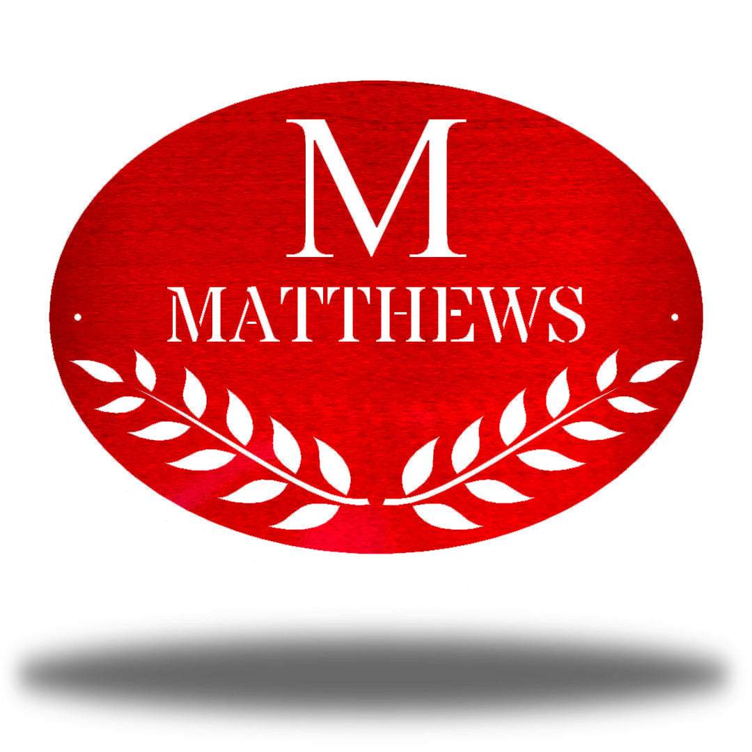 Riverside Designs-Oval Family Monogram-Metal Wall Art Décor