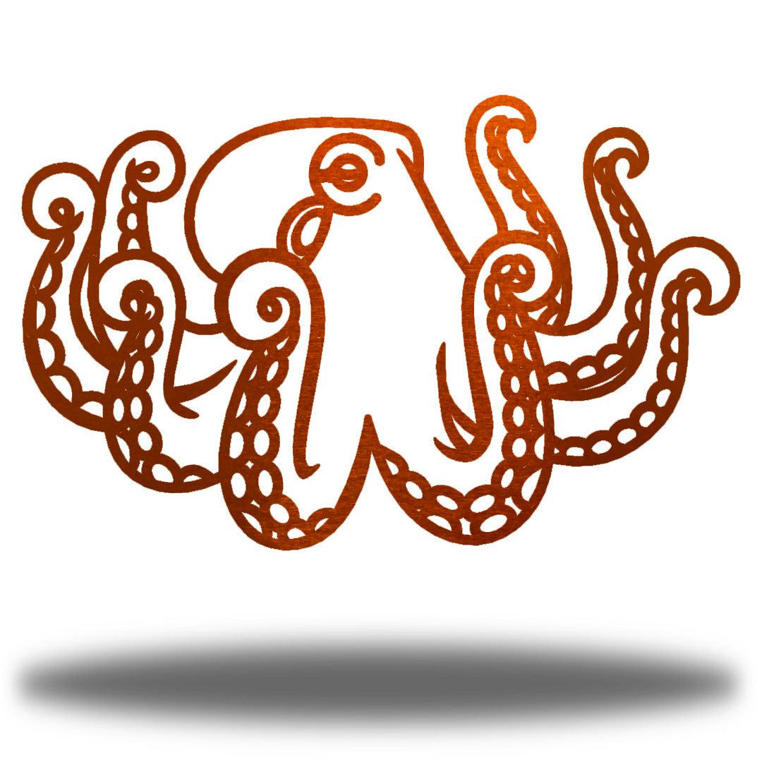 Riverside Designs-Pacific Octopus-Metal Wall Art Décor