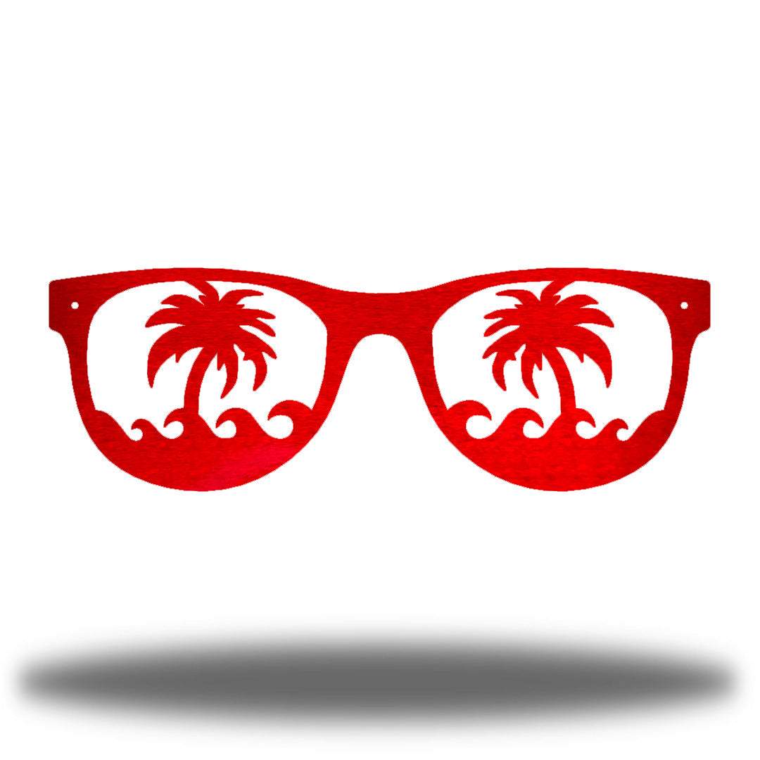 Riverside Designs-Palm Tree Sunglasses-Metal Wall Art Décor