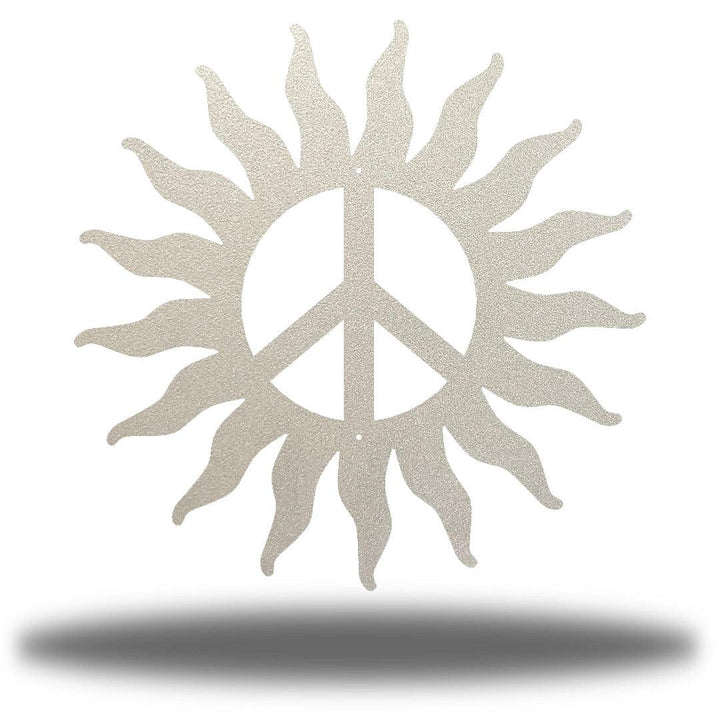 Riverside Designs-Peace Sign Sun (CLEARANCE)-Metal Wall Art Décor