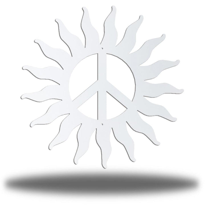 Riverside Designs-Peace Sign Sun (CLEARANCE)-Metal Wall Art Décor
