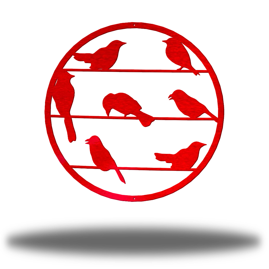 Riverside Designs-Perched Birds-Metal Wall Art Décor