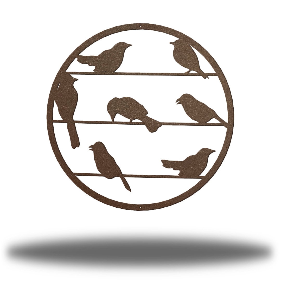 Riverside Designs-Perched Birds-Metal Wall Art Décor