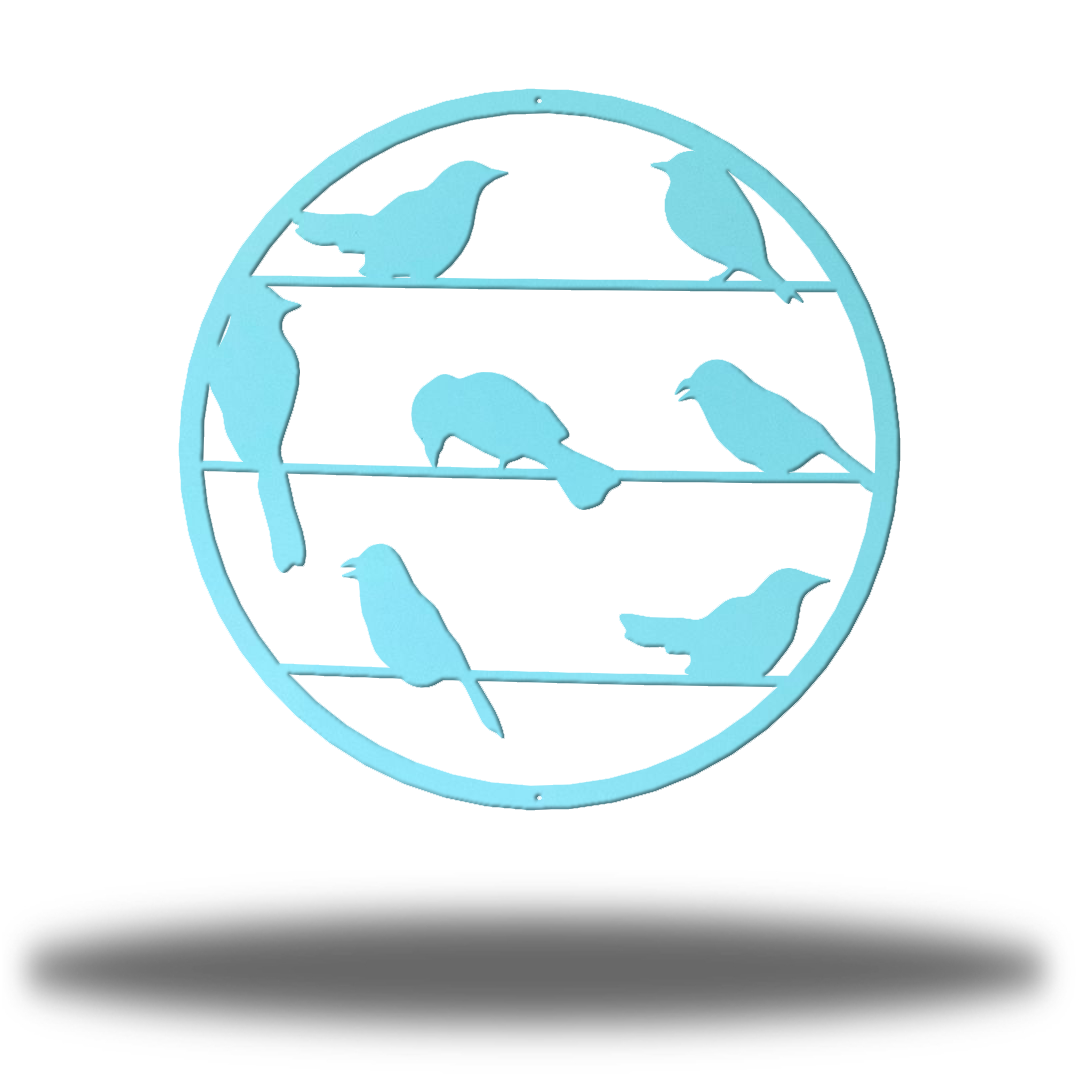 Riverside Designs-Perched Birds-Metal Wall Art Décor