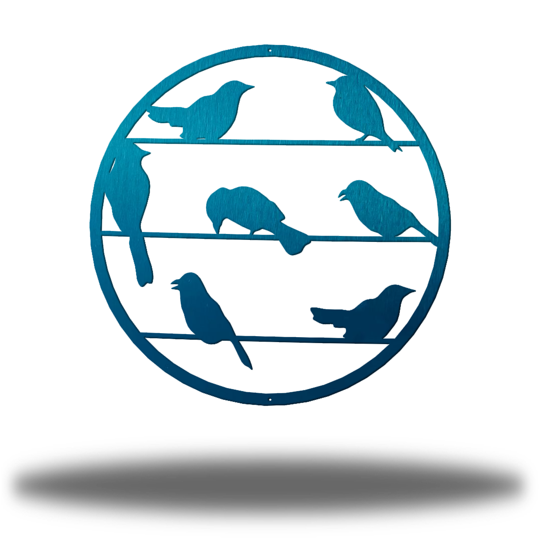 Riverside Designs-Perched Birds-Metal Wall Art Décor