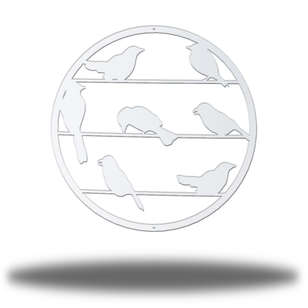 Riverside Designs-Perched Birds-Metal Wall Art Décor