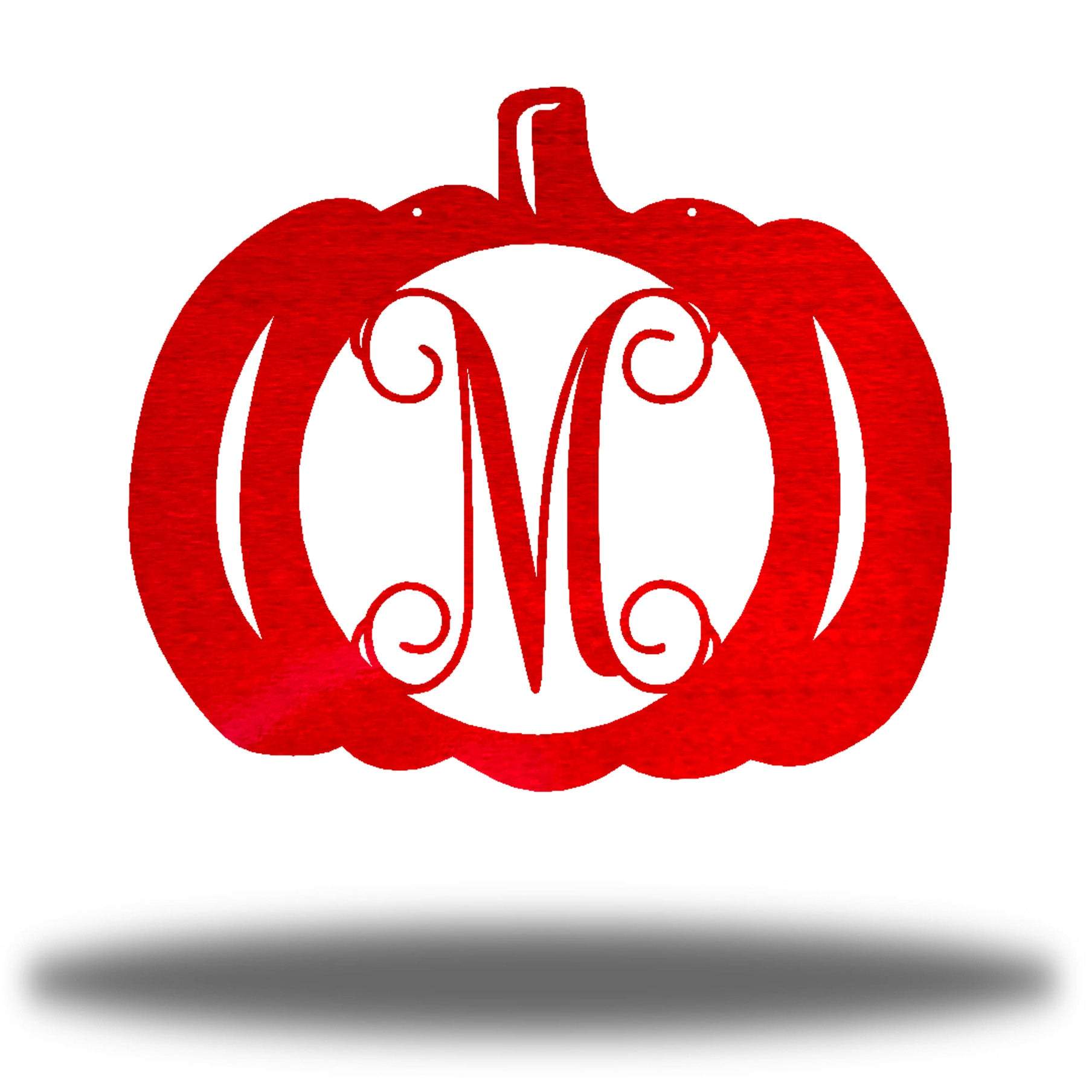 Riverside Designs-Pumpkin Monogram-Metal Wall Art Décor