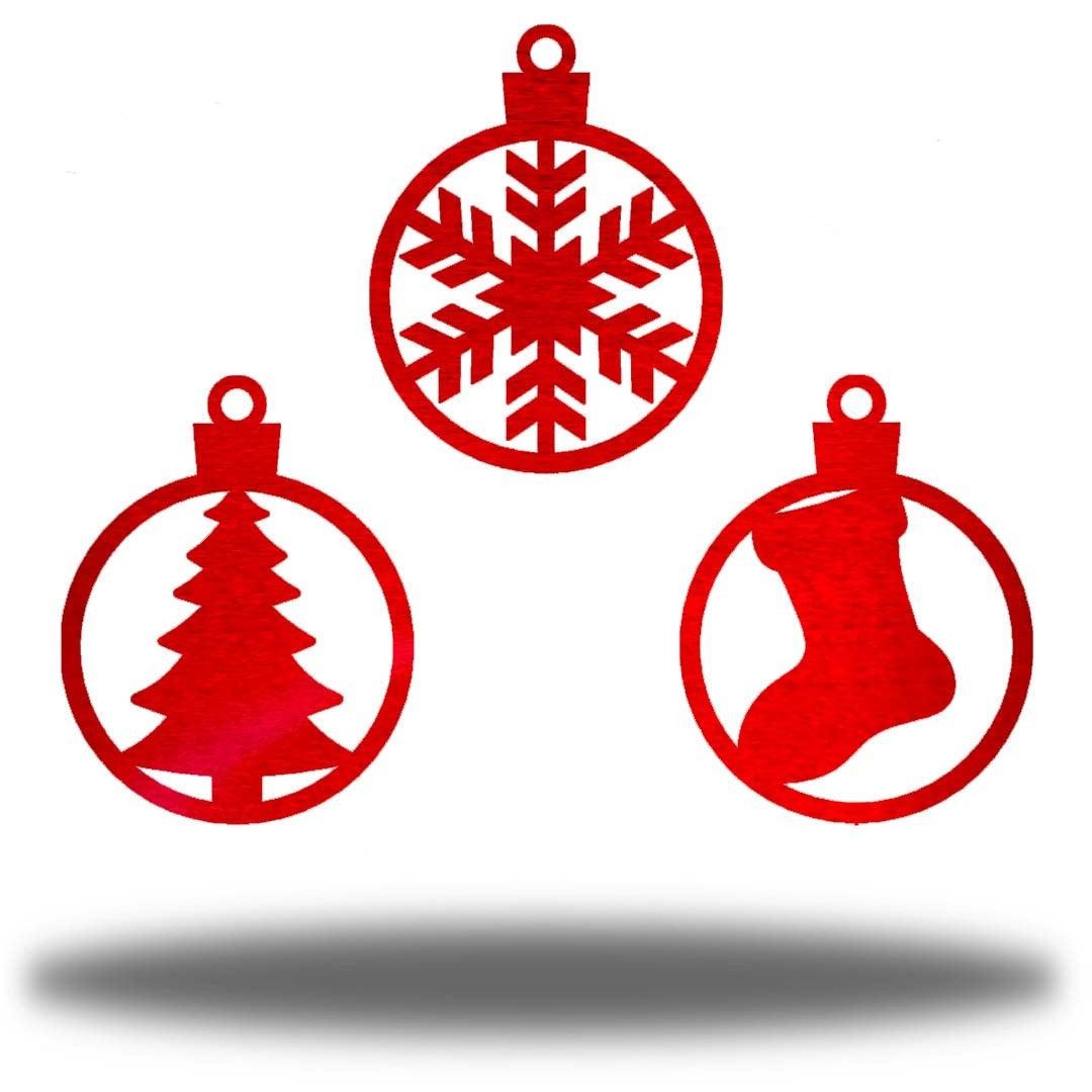 Riverside Designs-Christmas Ornament Bundle-Metal Wall Art Décor