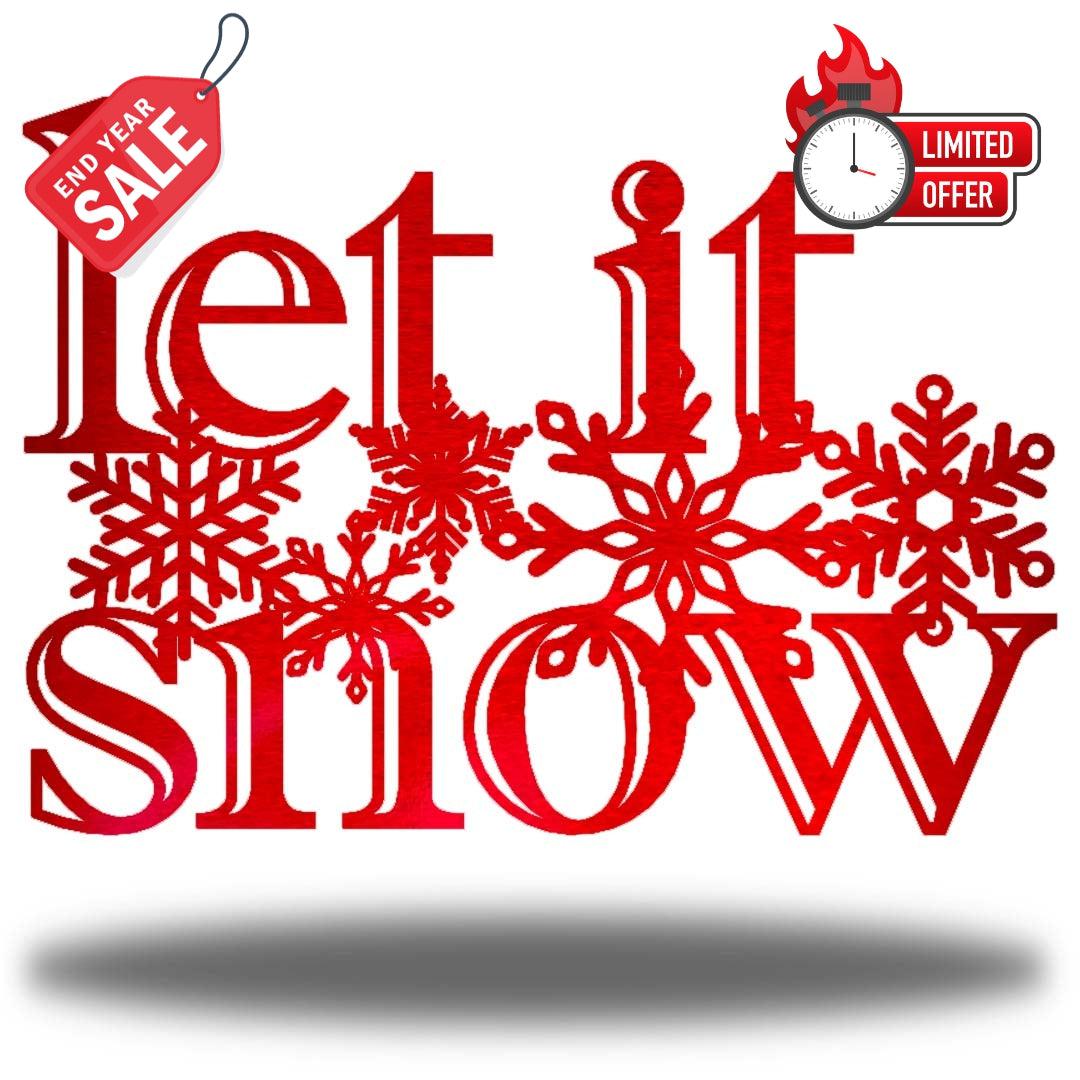 Riverside Designs-Let It Snow-Metal Wall Art Décor