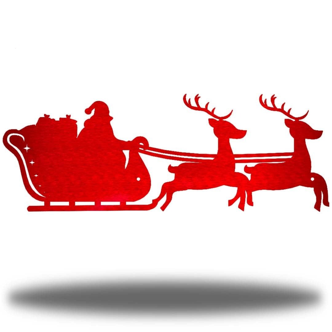 Riverside Designs-Christmas Sleigh-Metal Wall Art Décor