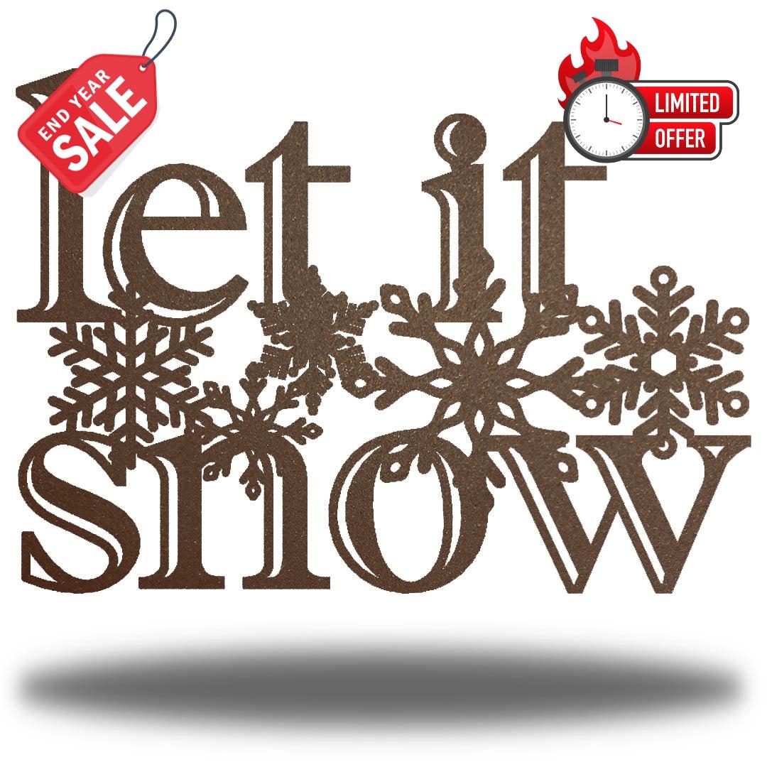 Riverside Designs-Let It Snow-Metal Wall Art Décor
