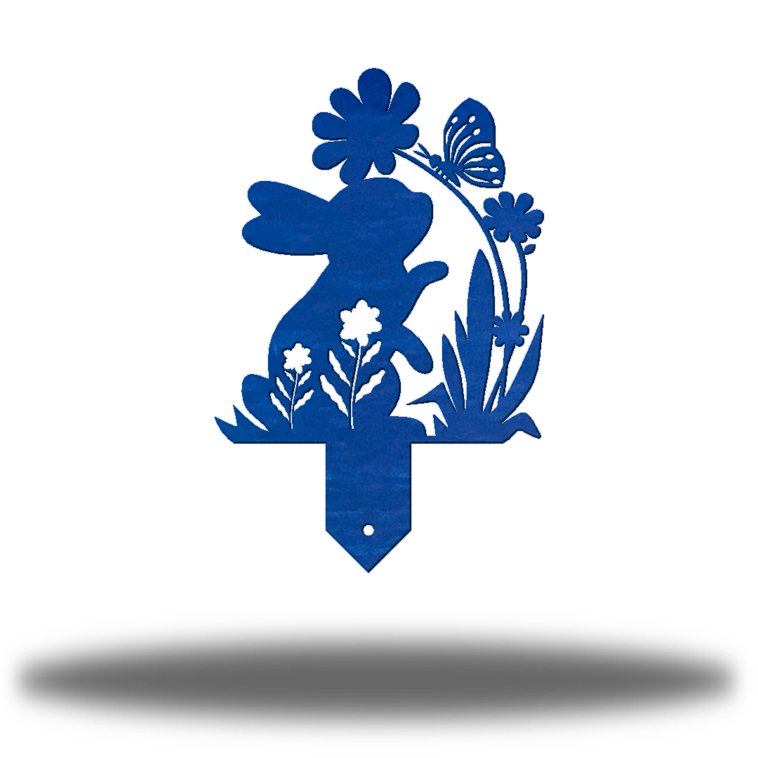 Riverside Designs-Rabbit Garden Stake 1-Metal Wall Art Décor