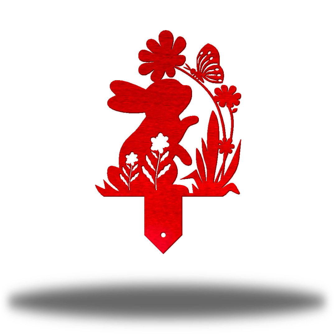Riverside Designs-Rabbit Garden Stake 1-Metal Wall Art Décor