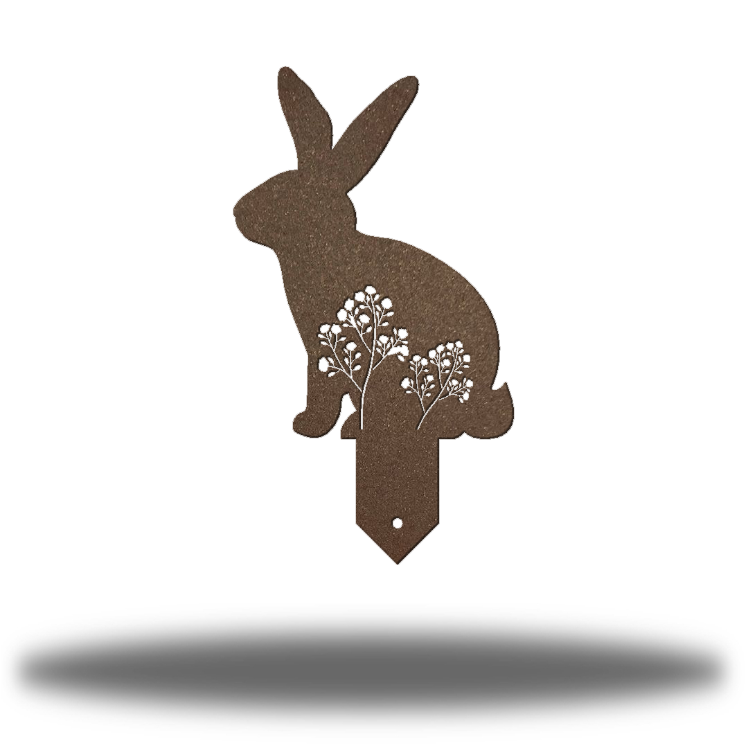 Riverside Designs-Rabbit Garden Stake 2-Metal Wall Art Décor