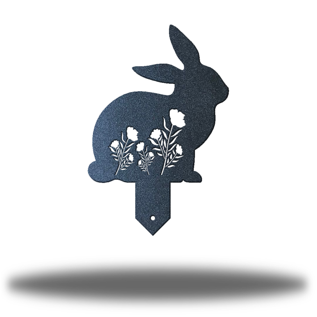 Riverside Designs-Rabbit Garden Stake 3-Metal Wall Art Décor