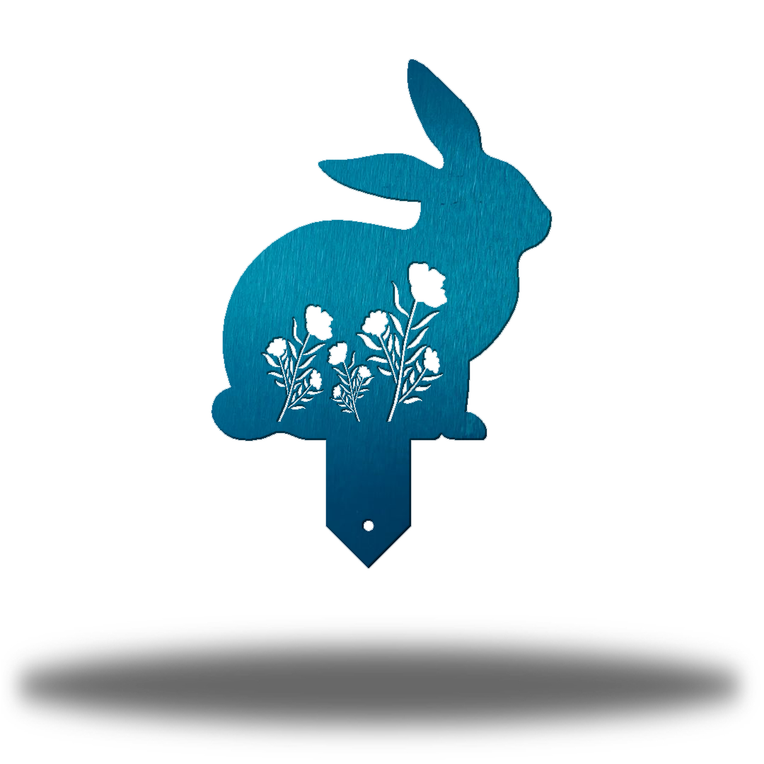 Riverside Designs-Rabbit Garden Stake 3-Metal Wall Art Décor