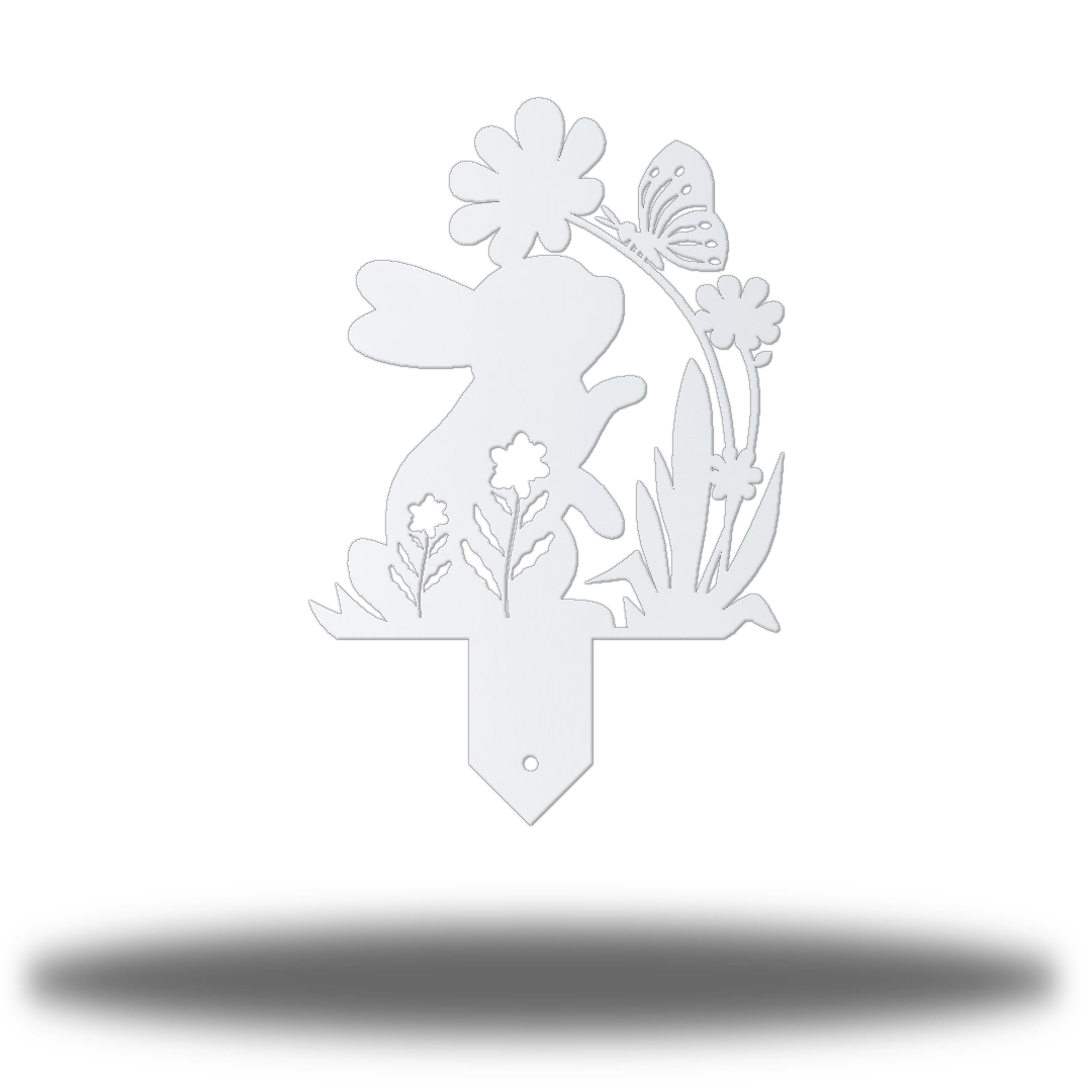 Riverside Designs-Rabbit Garden Stake 1-Metal Wall Art Décor