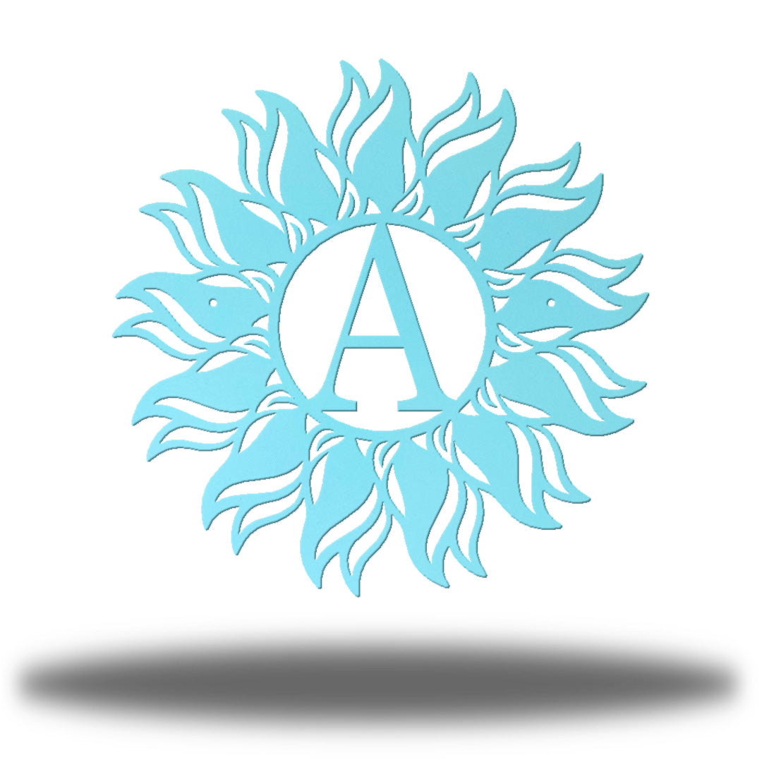 Radiant Sun Initial Monogram