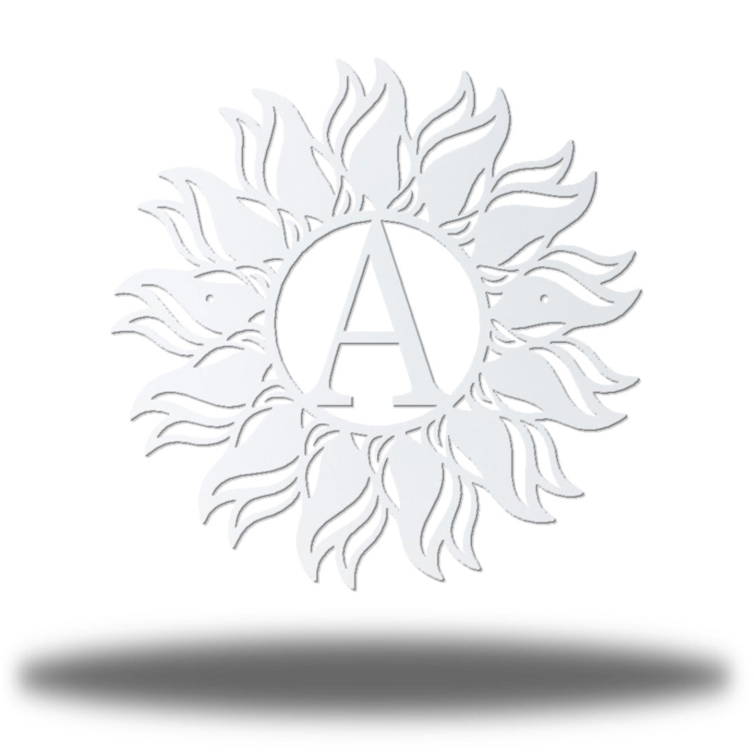 Radiant Sun Initial Monogram