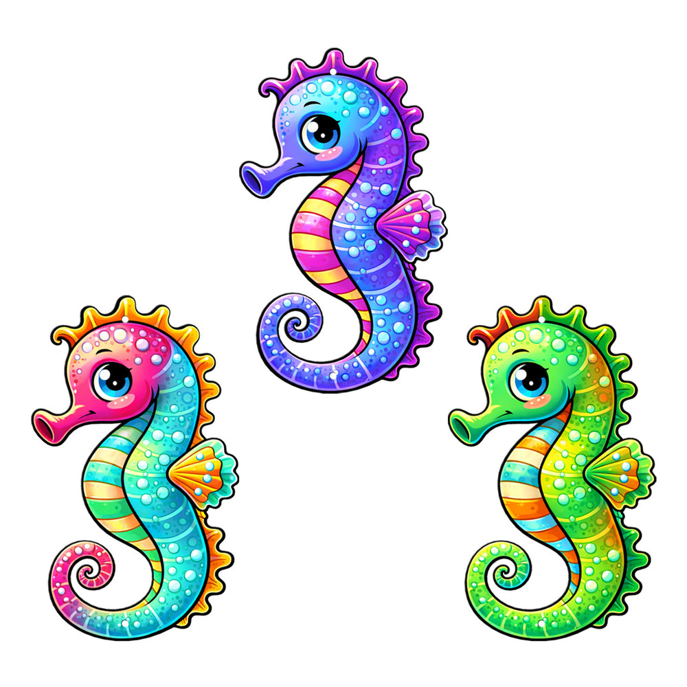 Printed Rainbow Seahorse Bundle