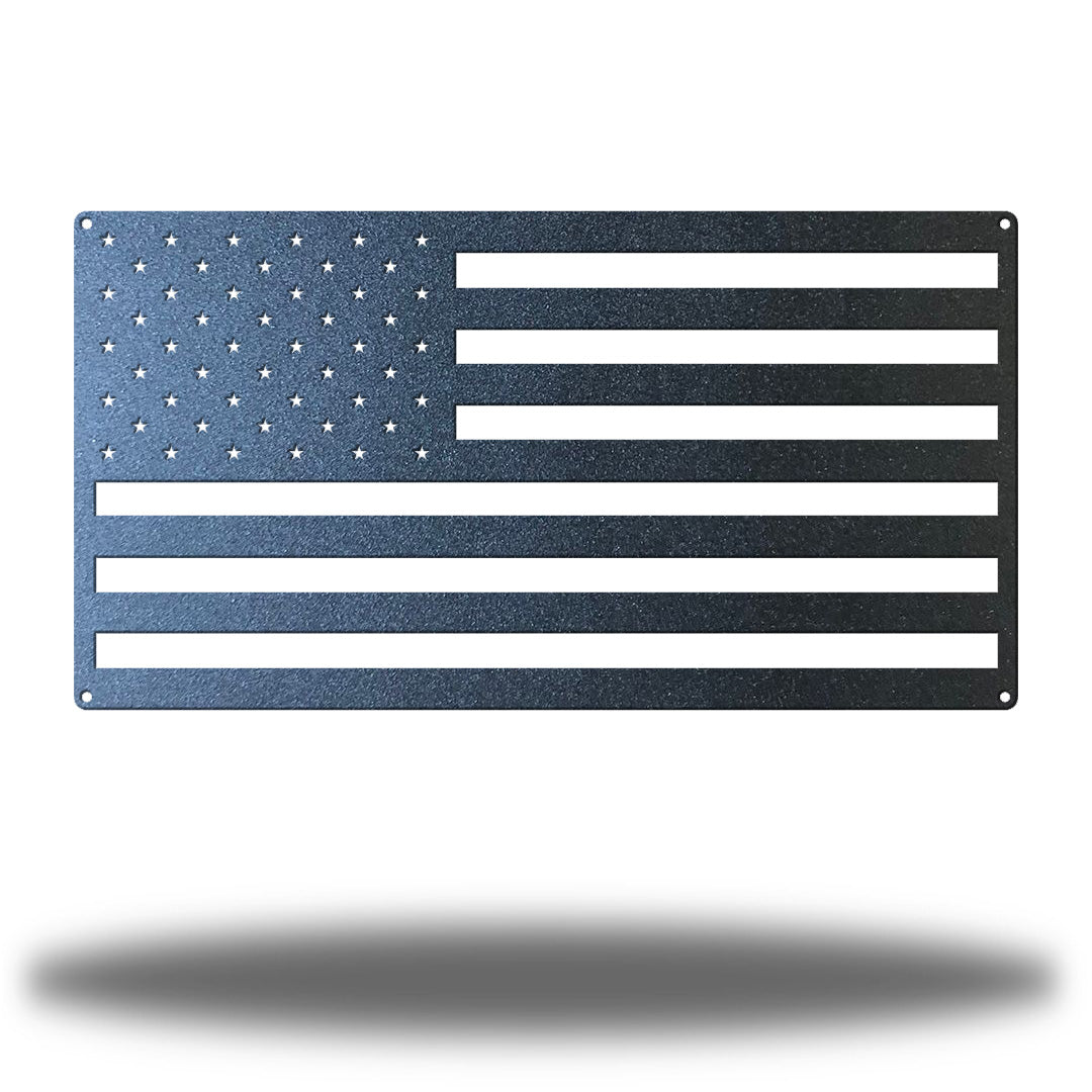 Riverside Designs-American Flag Rectangle-Metal Wall Art Décor