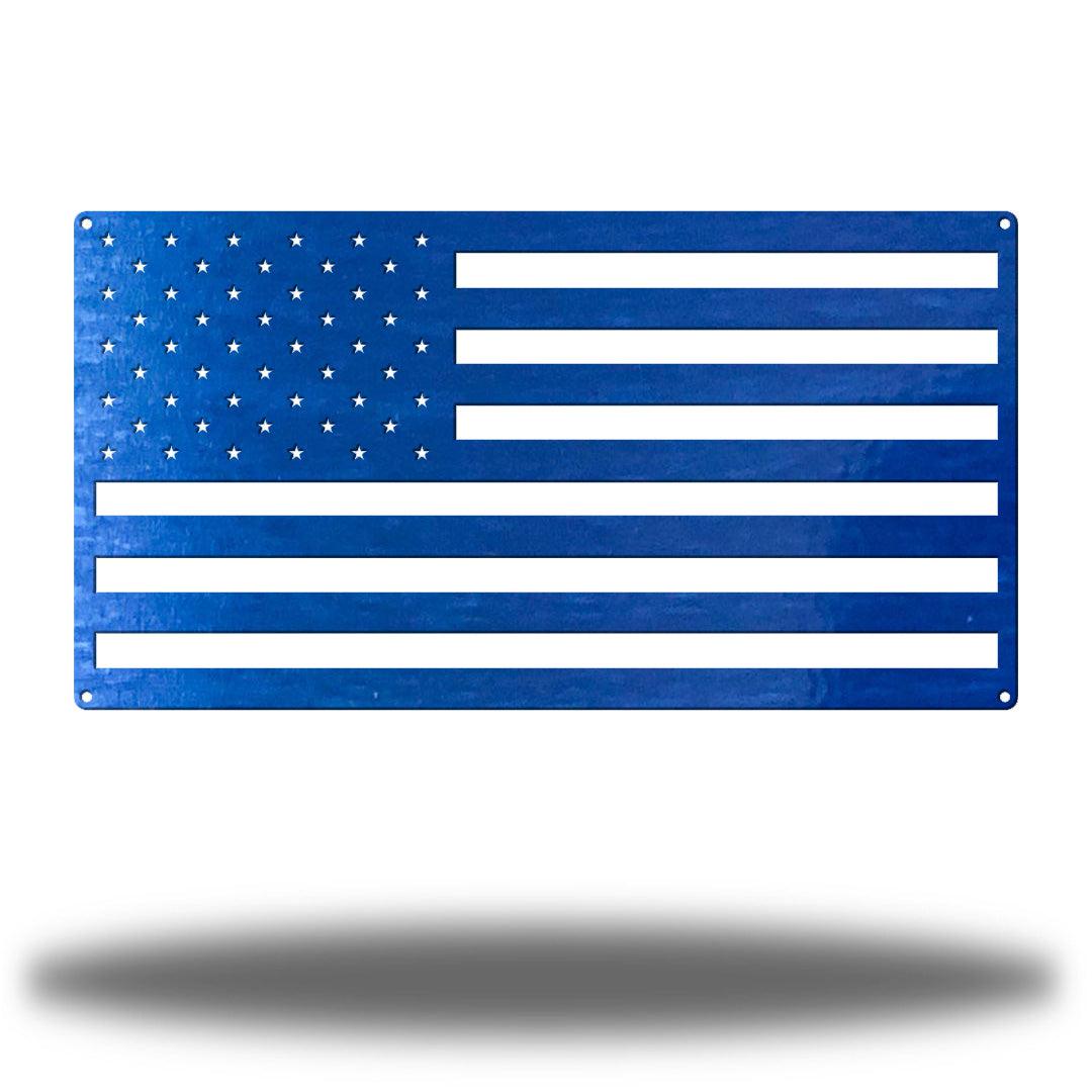 Riverside Designs-American Flag Rectangle-Metal Wall Art Décor