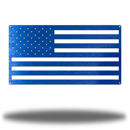 Riverside Designs-American Flag Rectangle-Metal Wall Art Décor