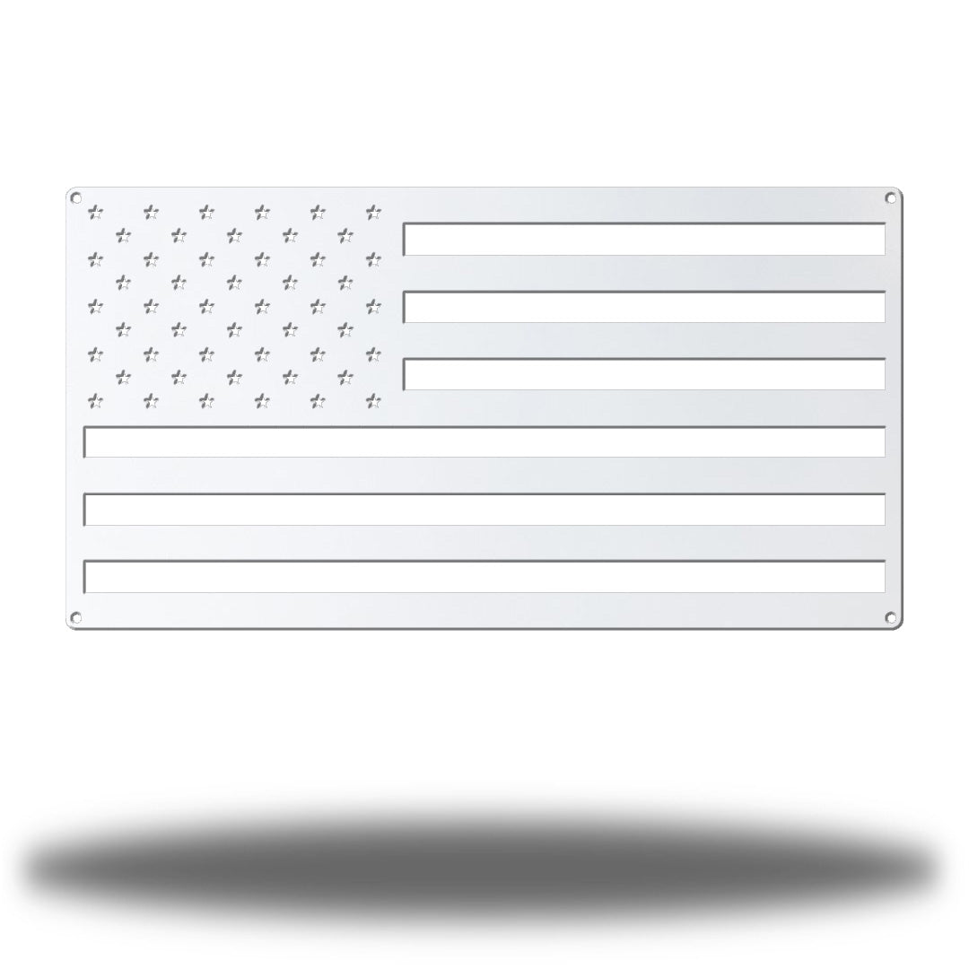 Riverside Designs-American Flag Rectangle-Metal Wall Art Décor