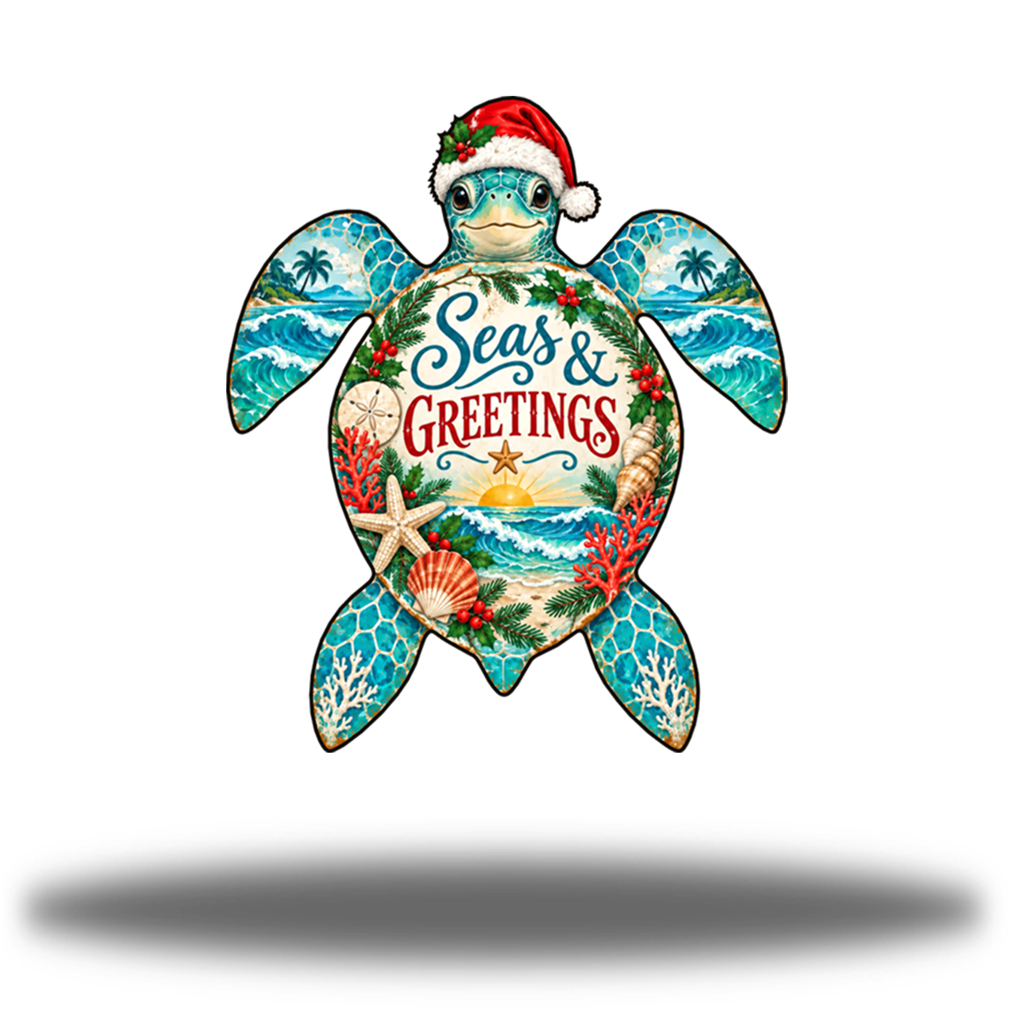 Santa Sea Turtle | Art Series