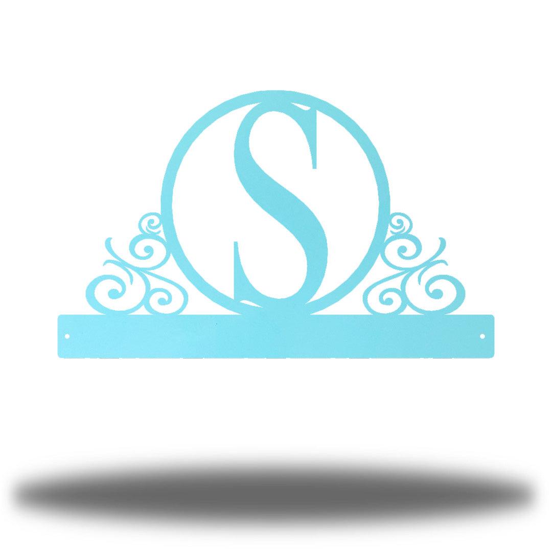 Riverside Designs-Scroll Initial Wall Hanger-Metal Wall Art Décor