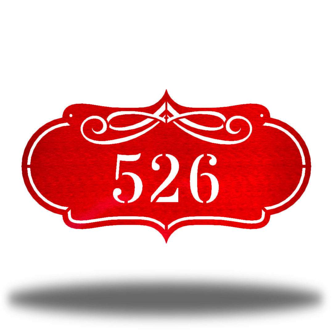 Riverside Designs-Scroll Address Sign-Metal Wall Art Décor