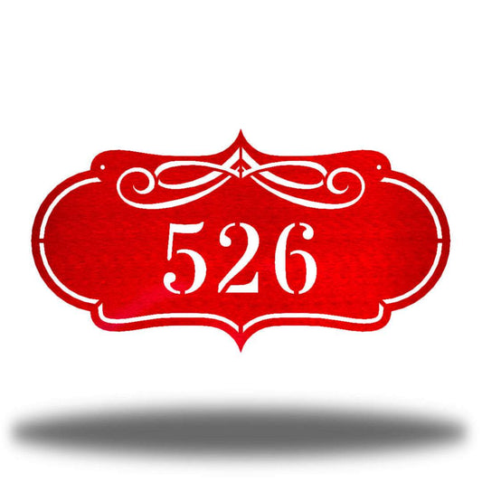 Riverside Designs-Scroll Address Sign-Metal Wall Art Décor