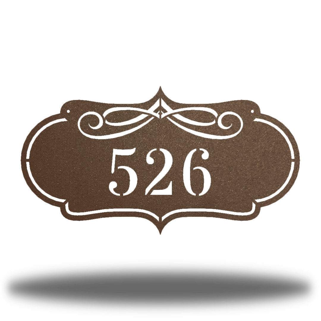 Riverside Designs-Scroll Address Sign-Metal Wall Art Décor