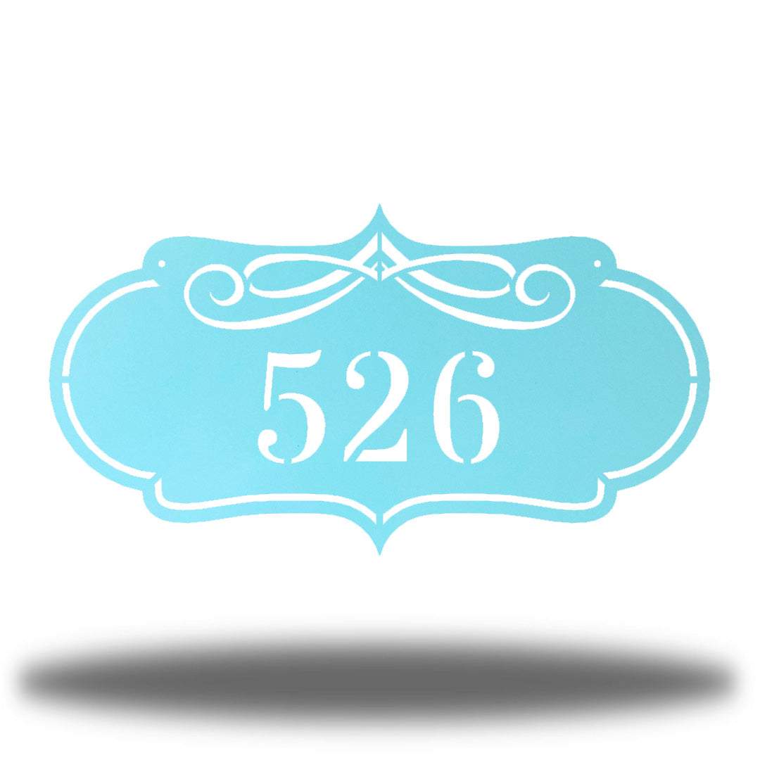 Riverside Designs-Scroll Address Sign-Metal Wall Art Décor