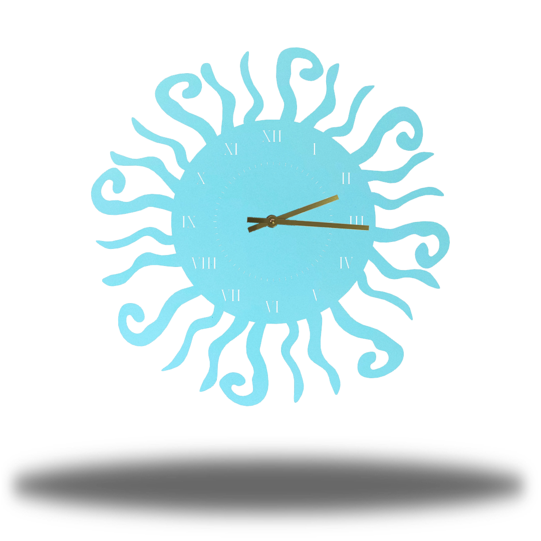 Riverside Designs-Wacky Sun Clock-Metal Wall Art Décor