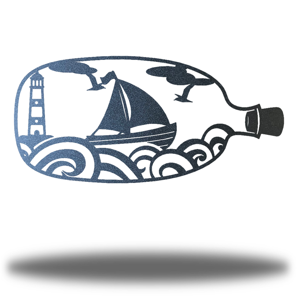 Riverside Designs-Ship in a Bottle (CLEARANCE)-Metal Wall Art Décor