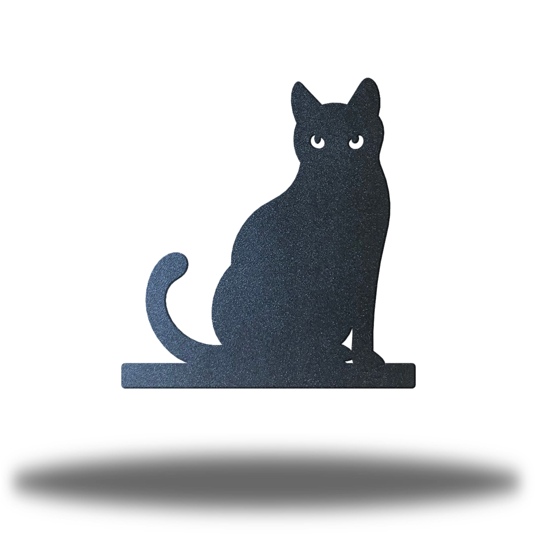 Riverside Designs-Sitting Cat Stand-Metal Wall Art Décor