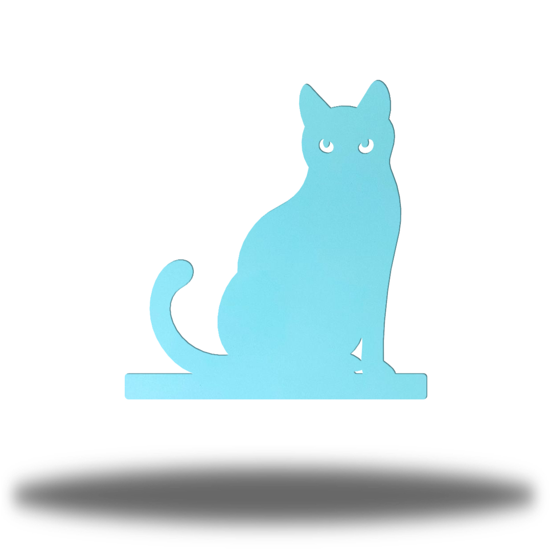 Riverside Designs-Sitting Cat Stand-Metal Wall Art Décor
