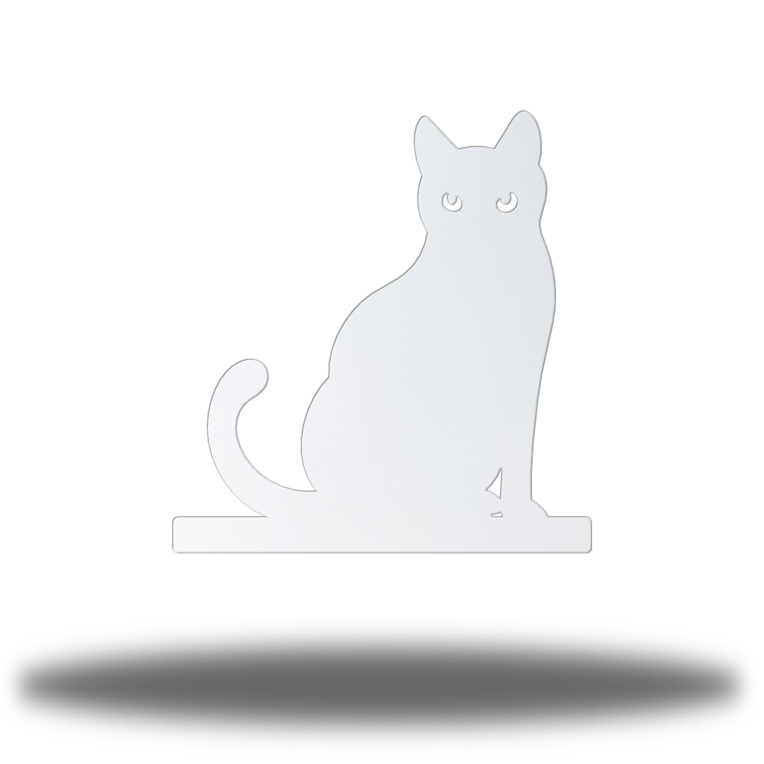 Riverside Designs-Sitting Cat Stand-Metal Wall Art Décor