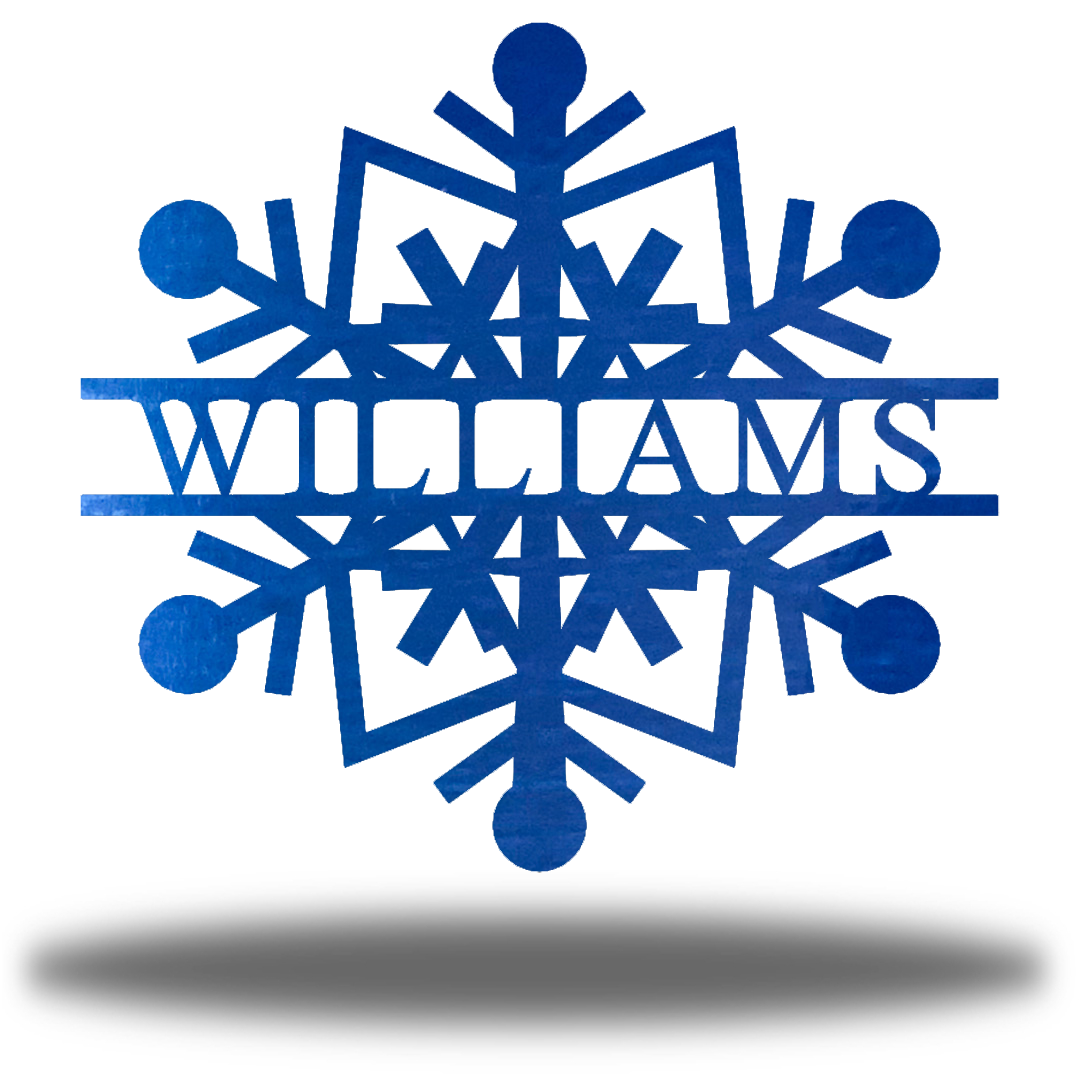 Riverside Designs-Snowflake Monogram-Metal Wall Art Décor