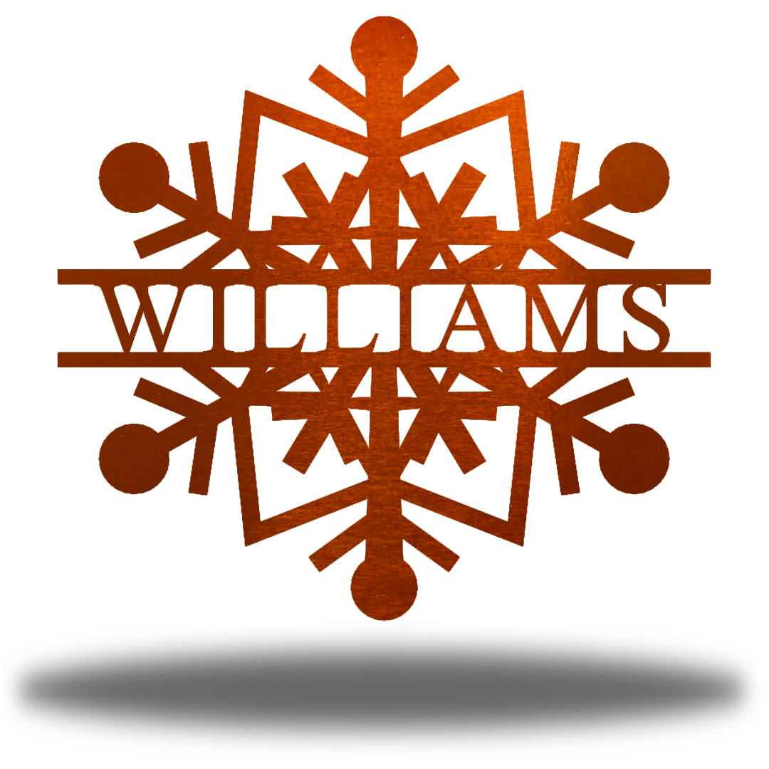 Riverside Designs-Snowflake Monogram-Metal Wall Art Décor