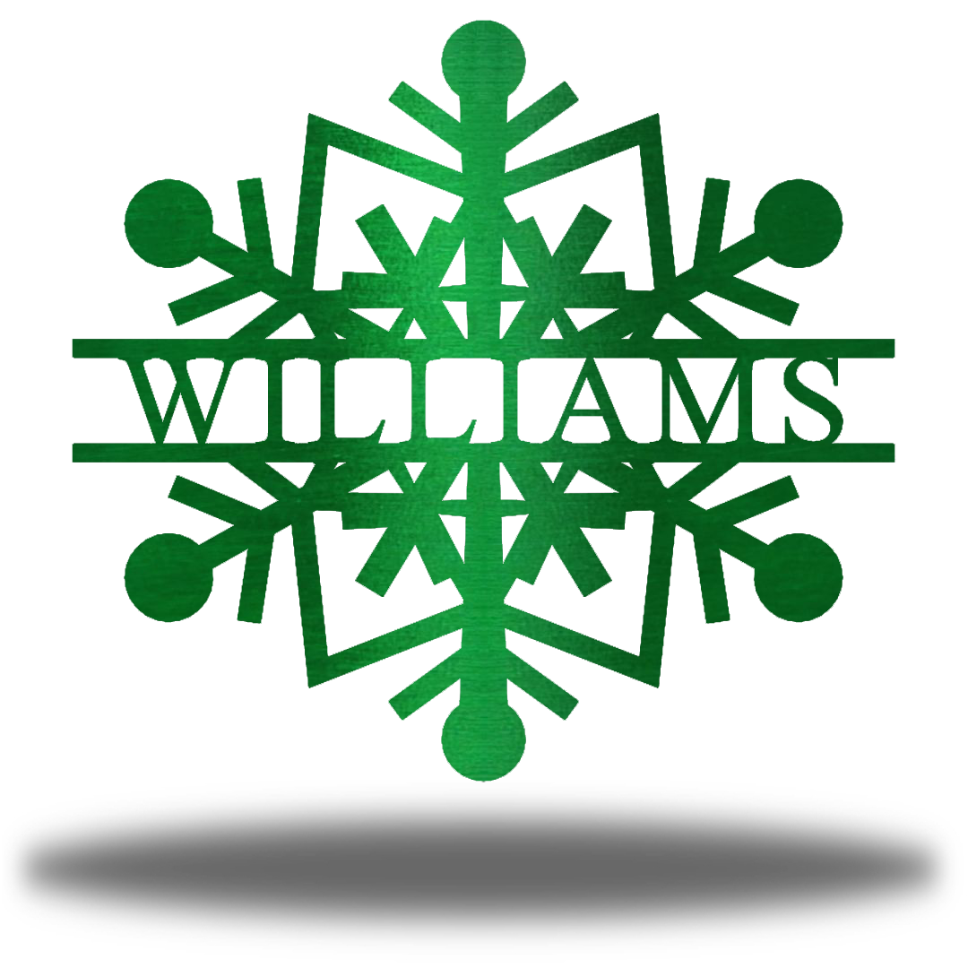 Riverside Designs-Snowflake Monogram-Metal Wall Art Décor