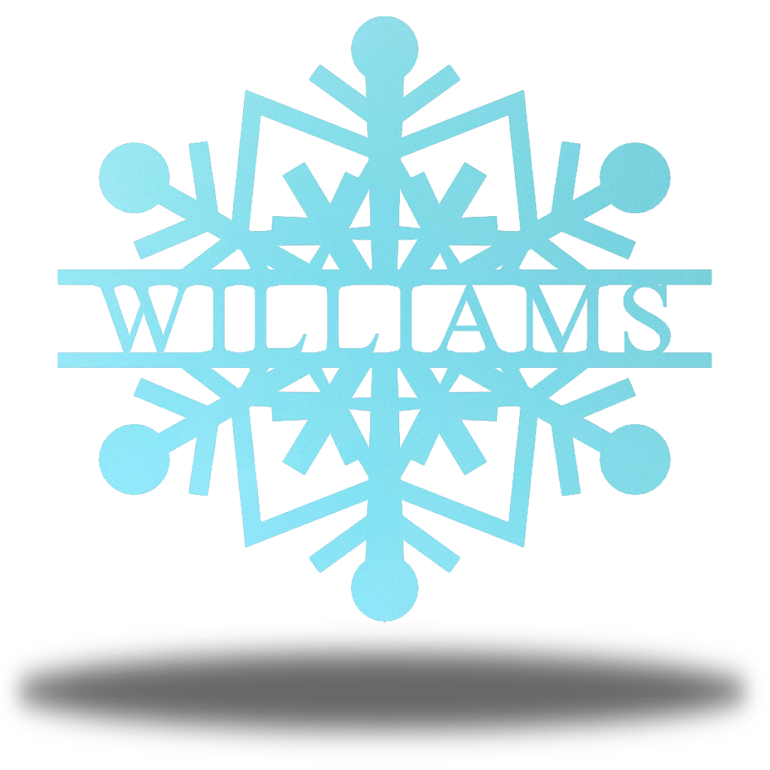 Riverside Designs-Snowflake Monogram-Metal Wall Art Décor